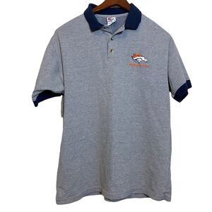 Denver Broncos True Fan Polo Men’s Adult Medium Shirt
